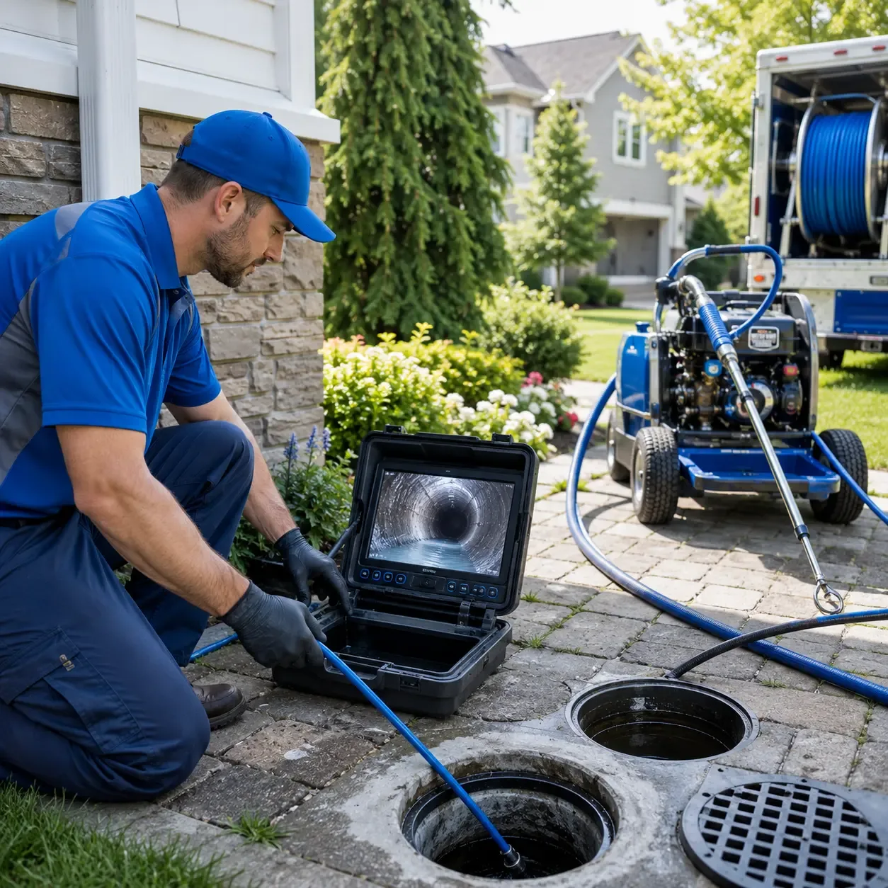 Outdoor drain cleaning professionals serving Presque Isle, WI